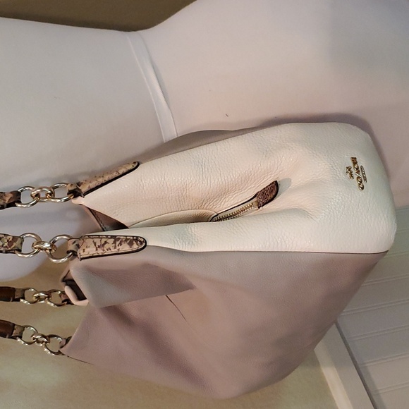 Coach exotic Phoebe bag taupe/white - Picture 2 of 16